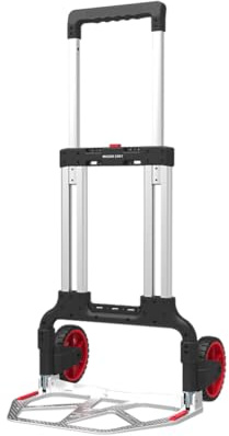 Magnacart Faltbare Sackkarre - Tragfähigkeit bis zu 125KG - Transportwagen - 50 x 52 x 107 cm - Leichtes Aluminium