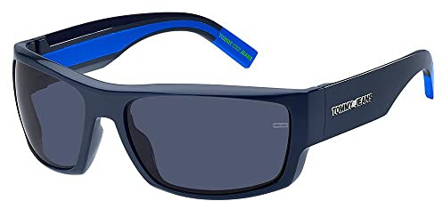 Tommy Hilfiger Unisex Erwachsene Brille, blau, 62