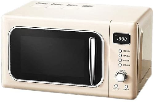 Solo Microwave With 5 Power Control Levels， Cooking Time Temperature Control With Rotary Dials Defrost Settings， Led Display， 24-Hour Appointment， Cream， Barbecue Useful