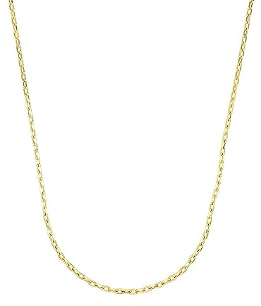 Amor Halskette Unisex Damen Herren Halsschmuck, 45 cm, Gold, Kommt in Schmuck Geschenk Box, 2016824