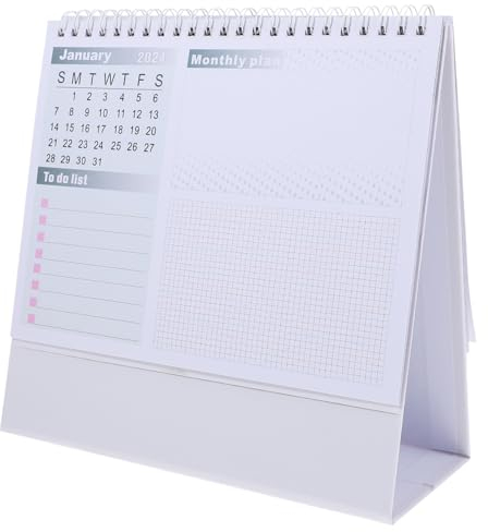 MAGICLULU Tischkalender Englischer Monatskalender Dekorativer Stehkalender Für Büro Und Zuhause Zuverlässige Planung Mit Ansprechendem Design Als Zum Neuen Jahr
