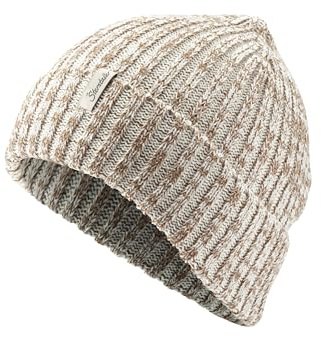 Sterntaler stickad mössa melange, BRUN, 57 cm