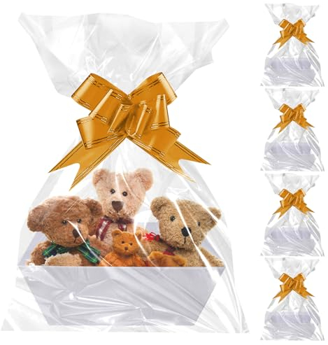 KöRbe FüR Geschenke,5 Stück 25x17x9cm Geschenkkorb Aus Pappe Mit Griffen,Korb Für Geschenke,KraftpapierTablett Mit Griff Für Valentinstag,Geburtstag,Lebensmittel