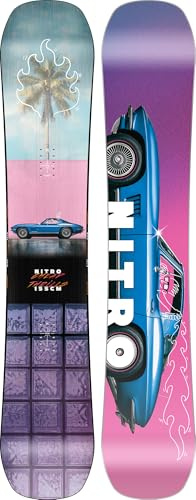 Nitro Snowboards Herren Cheap TRILLS BRD & Cheap TRILLS Wide BRD ´25, Freestyleboard, Twin, Flat-Out Rocker, Urban, große Füße | Freestyle, Flex 5/10, Camber, Extrudierte Basis, Anfänger/Fortgeschrittene