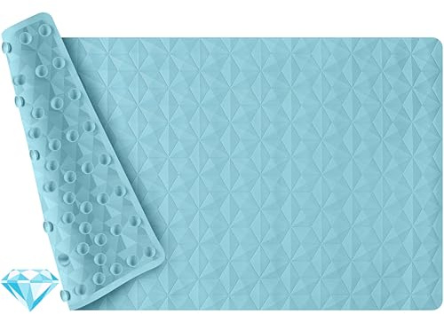 WRISIN Non Slip Bathtub Mat for Bath Tub Shower - 241 Vacuum Suction Cups