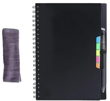 Wiederverwendbares Smart Notebook – Digital vernetztes, umweltfreundliches Notebook | Wiederverwendbarer intelligenter Planer und Notizblock, wasserfestes, löschbares Notizbuch aus Mineralpapier