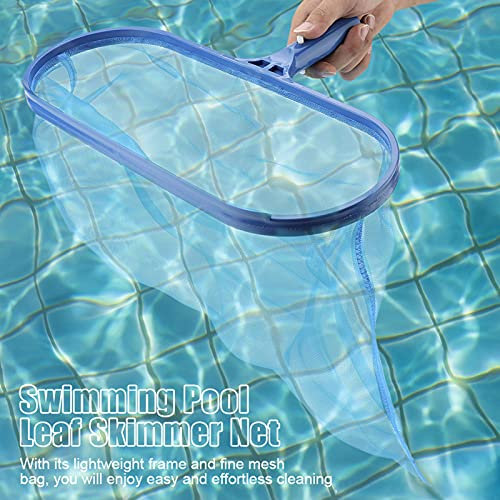 Blue Plastic Leaf Skimmer Fine Mesh Net P Bag Swimming Pool Pond Tub Tool - Pool Skimmer Net for Leaves in Swimming Pool PondTub