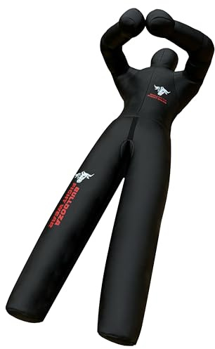 Bulll DOZA bekämpningskläder självfylld 152 cm (5 fot) brottningsdummy – Jiu-Jitsu-dummy för avancerad BJJ, brottning, judo, mark och pund och MMA-träning