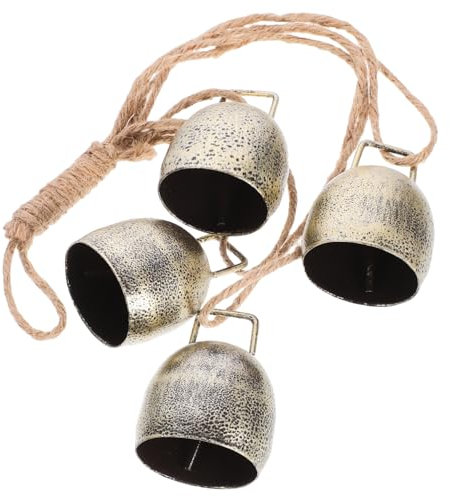 Toyvian Rustikale Metall-kuhglocke Zum Aufhängen Vintage-Garten-deko Hängeglocke Für Außenbereich Kuhglocken-Dekoration Hänge-weidglocke Für Bauernhof-Optik