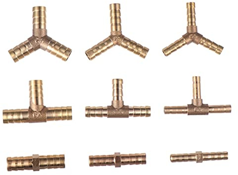 TOYANDONA 27pcs BBQ Gas Pipe Connector Lpg Gas Fittings Kit Nozzle Adapter Natural Joint for Hose