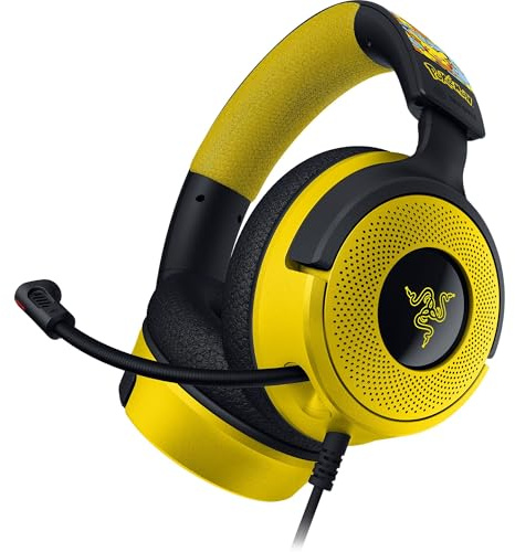 Razer Kraken V4 X - Cuffie da gioco cablate: driver da 40 mm, microfono cardioide, cuscinetti in memory foam, illuminazione Chroma RGB, cavo di tipo C e tipo A, per PC, Mac, PS5, Nintendo Switch