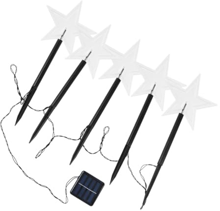 1 Set Solar Powered Christmas Lawn Light Outdoor Decorative Garden Lamp Easy Installation with Ground Stake for Pathway Backyard Tree and Flowerbed Lighting