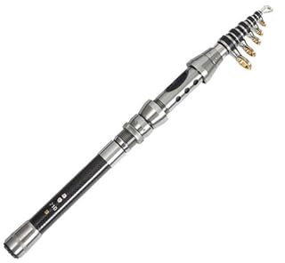 CYairong-22 Canna da Pesca telescopica Canna da Pesca Professionale in Fibra di Carbonio 1,5-2,4 m, Pesca in Mare e Fiume, Canna da Pesca telescopica Ultraleggera con Anello Canna da Pesca(1.5m)