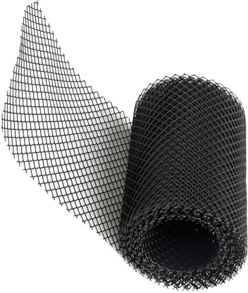 AUTSUPPL Protezione per Grondaie in Abs, Rete Micro Mesh Rotolo per Copertura Grondaia 600x15 Cm, Filtro Antidebris per Tetti, Balconi e Aree Verdi, Installazione Adattabile