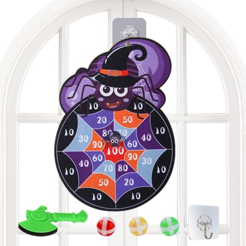 Barn Dartspel Halloween Måltavla Kastaktiviteter Med Bollar Och Yxa