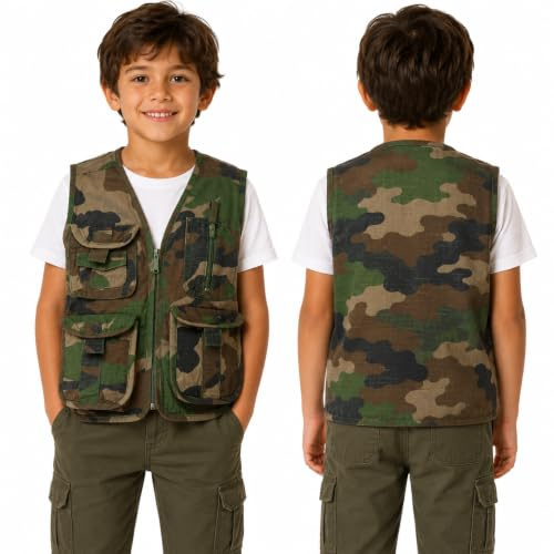 fratelliditalia.org Gilet smanicato giacca giubbino bimbo bambino baby cotone mimetico