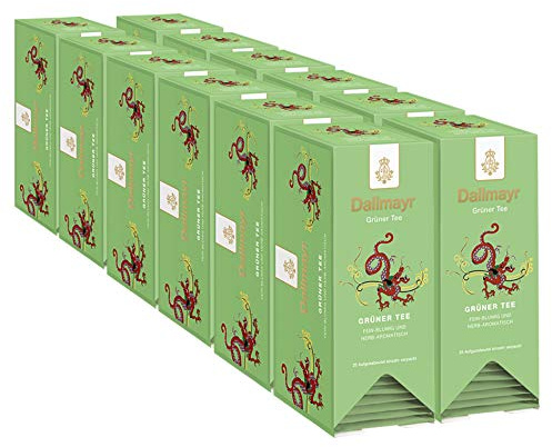 Dallmayr Tee Aufgussbeutel - Grüner Tee, 12er Pack (12 x 40 g)
