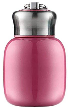 Small Mini Flask Vacuum Insulated Water Bottle Portable Leakproof Travel Mug Stainless Steel Cold and Hot 7oz/200mL Thermal Flask for Kids Children Women School Office Lunch Coffee Milk Tea (Rose)