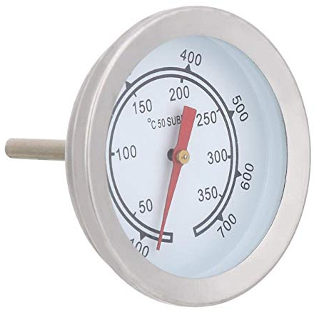 EVTSCAN 100~700 Termometro per Barbecue in Acciaio Inossidabile Indicatore di Temperatura Quadrante analogico Doppia Scala