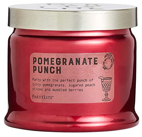 Partylite Pomegranate Punch Kerze mit 3 Dochten, Apfel und Granatapfel