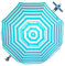 PINCHO Parasol modèle Marbella, 16 baleines en fibre de verre, tube diamètre 33mm PLAGE/JARDIN