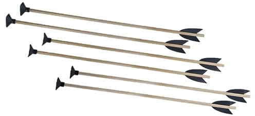 Jamso Design - 6 Ersatzpfeile (25 cm) mit Saugnapf für Kinderbogen-Set rosa L 70 cm