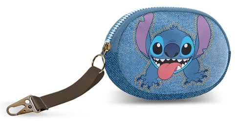 Disney Lilo e Stitch Updown-Portamonete Pill, Blu, 12.5 x 9 cm