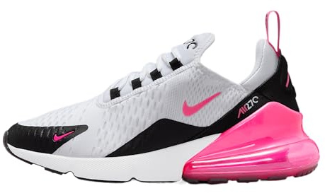 Nike Air Max 270 Scarpe Donna (AH6789-127, Bianco/Nero/Bianco/Rosa Iper), Bianco/Nero/Bianco/Rosa Iper, 42 EU