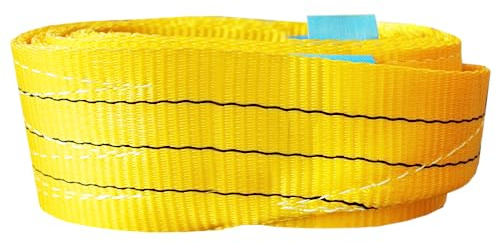 Hebeband 3000 kg Gelb | Anschlagmittel Länge 6 m – Rundschlinge/Textile Hebeschlinge für Schwerlast, Industrie & Kranbetrieb | EN 1492 – 1 Zertifiziert