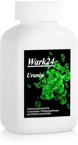 Wark24 Uranin 100g Fluorescein Dichtigkeitsprüfungen Strömungsanalysen Markierungsfarbstoff Wasserfärbemittel Leckortung (1er Pack)