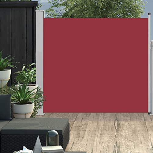 Tidyard Tenda da Sole Laterale Retrattile per Patio Crema/Rosso/Blu/Nero/Grigio/Marrone,Tenda Paresole Laterale,Tenda da Sole per Esterno,Tenda da Sole Laterale,Tenda da Sole Avvolgibile