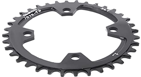 Keenso 1 Pcs Bike Chainring, 96BCD Bike Narrow Wide Round Chainring Repair Chain Ring for Mountain Bicycle(36T) Bicycles and Spare Parts