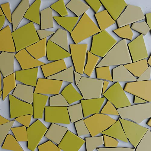 MOSALI Fliesenbruch Mosaikfliesen Gelbmix, 3,5 kg