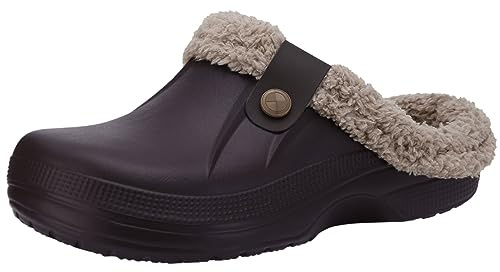 Beslip Fur Lined Clogs for Women & Men Fuzzy Slippers with Memory Foam