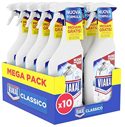 Viakal Classico Spray Per Rimuovere Fino Al 100% Di Calcare Con Tecnologia Anti-gocce