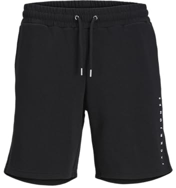 Jack & Jones Short de survêtement pour Homme, Noir, XXL