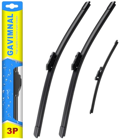 Gavimnal® 24+20+15 Wiper Blades Replacement For Land Rover Range Rover 2017-2022,All-Season Front Rear Windshield Wiper Blades(Set of 3)