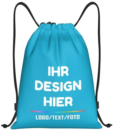 Tingwei Personalisiertes Turnbeutel mit Wunschtext,personalisierte Sporttasche, Sportbeutel für Herren und Damen, wasserdicht Turnbeutel, Schwimmtasche, perfekt für Training,Outdoor und den täglichen