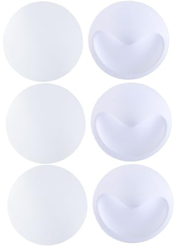AYNKH 3 paia di inserti rimovibili per reggiseno, rotondi, riutilizzabili, addensati, per il petto, in morbida spugna, per sollevare il seno, invisibili, per reggiseno sportivo, per bikini, canottiere