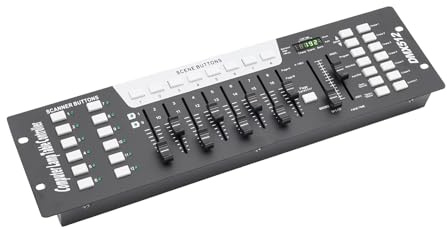 DMX Controller 192 Canali DMX Light Controller 12 Dispositivi con 16 Canali, possono controllare mixer luce Dmx 512 Controller Luce Dmx Pult Dmx Controllo Dmx