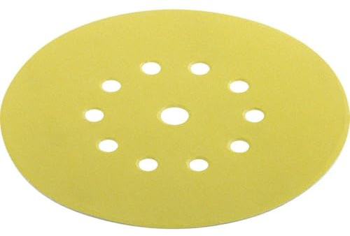 FLEX Papel de lija D225-10 SF-P180 (para pared/techo, serie Xtreme, 225 mm de diámetro, grano P180, VE 12 unidades, papel de lija, accesorios lijadora, artesano) 531898