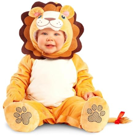 My Other Me - Costume da leone per neonato, unisex, giallo, taglia 7-12 mesi