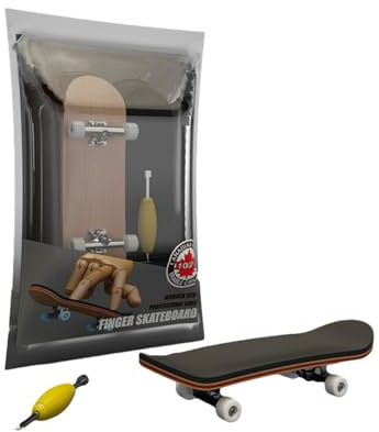 Generisch Professionelles Fingerboard - Mini-Skateboard aus Ahornholz & Metall - Mit PU-Rollen für Tricks & Training - Anti-Stress Spielzeug für Jugendliche & Erwachsene Skater-Fans