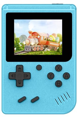 Console di gioco retrò, console di gioco portatile portatile con oltre 400 giochi classici (blu)