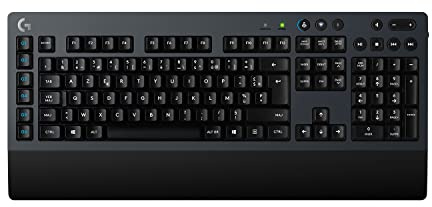 Logitech G613 Clavier Gamer Mécanique sans Fil - FRA FRA AZERTY | Connexion sans Fil LightSpeed 2,4 GHz, Bluetooth, Switchs Romer-G Tactiles, 6 Touches G, Noir