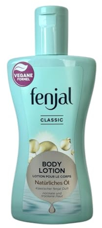 Fenjal Klassische Körperlotion mit feuchtigkeitsspendendem natürlichem Öl, normale bis trockene Haut, 200 ml