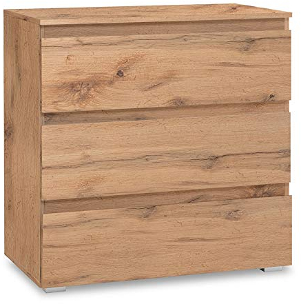 Newfurn Sideboard Kommode Natur Anrichte Highboard Mehrzweckschrank II 80x80x 45 cm (BxHxT) II [Nikita.Thirteen] in Dekor Honig Eiche/Dekor Honig Eiche Wohnzimmer Schlafzimmer Esszimmer