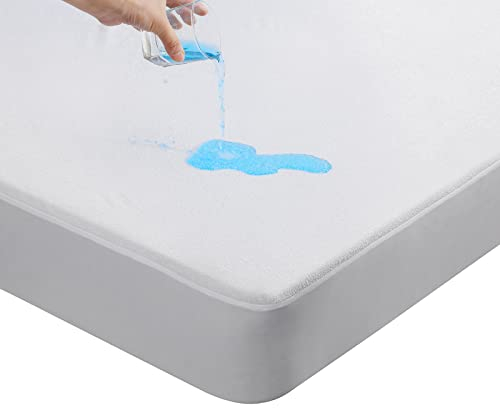 Beedsooth Matratzenschoner 100 x 200 cm Wasserdicht, Bambus und Hautfreundlich Nässeschutz 100 x 200 cm Matratzenschutz
