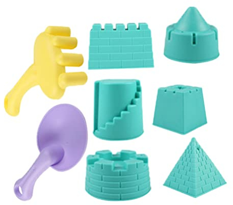 Toyvian Teiliges Strand-Sandspielzeug-Set Sand Burg Gebäude Kit Plastikschaufeln Rechen Farbenfrohe Sommer Sandkastenwerkzeuge Mädchenjungen Strandspielzeug für Kinder Spiel Am Strand Und Sandkasten