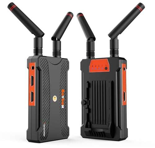 BOVBOX Pro Long Range Wireless HDMI Transmitter and Receiver,820ft (250m), 1 to 4 Receivers with 1080P@60Hz & Audio Input,0.06S Latency, for Outdoor Camera, Live Streaming & Church